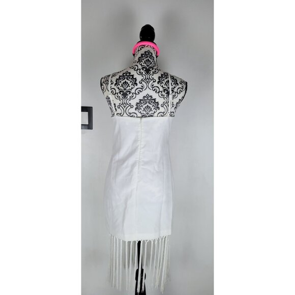 Endless Rose Anthropologie Dress Women’s Halter Sz Small White Embroidery - Picture 7 of 16